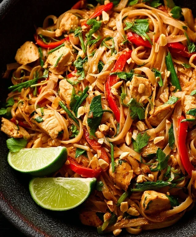 Chicken Pad Thai Dish