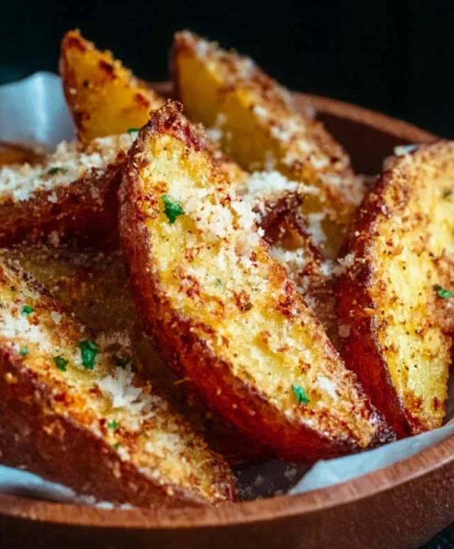 Baked Garlic Parmesan Potato Wedges