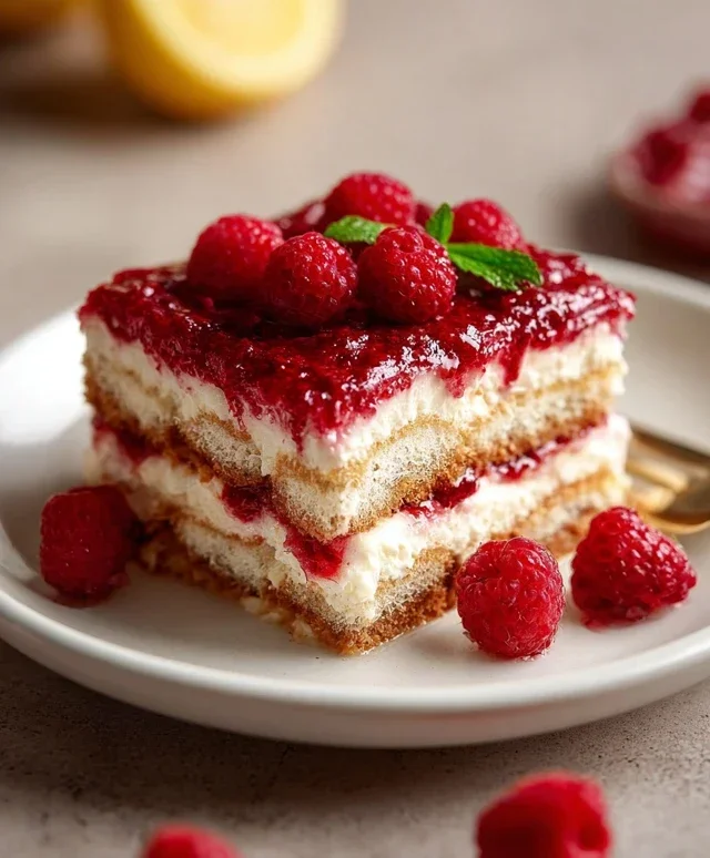 Raspberry Tiramisu