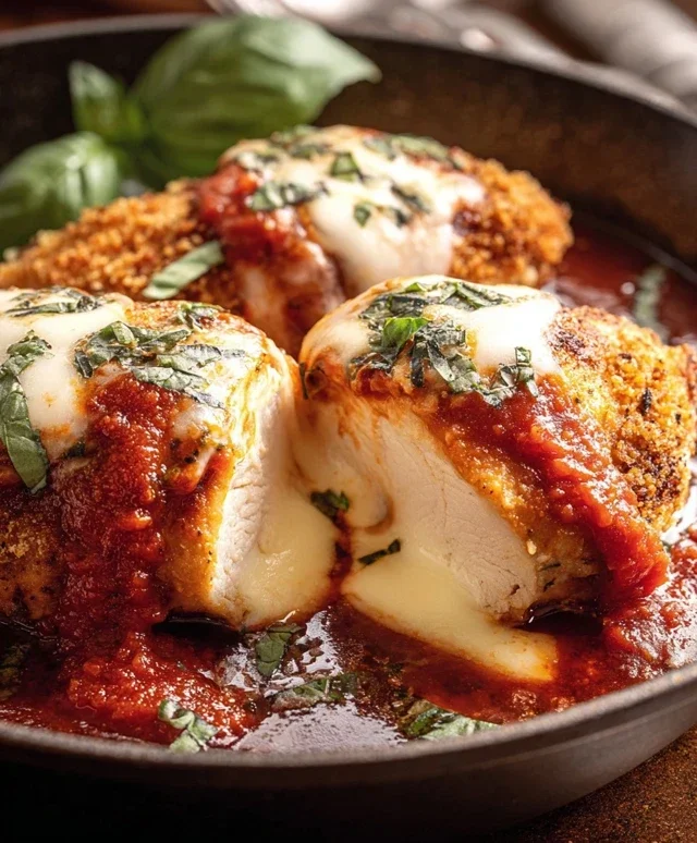 Stuffed Chicken Parmesan Dish