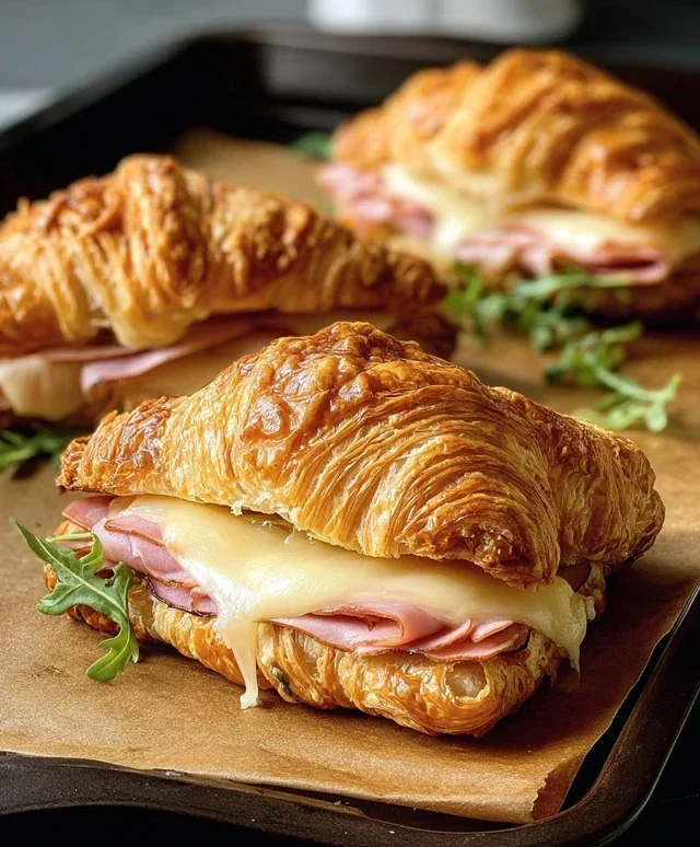 Turkey & Beef Beef Ham Croissant Melts