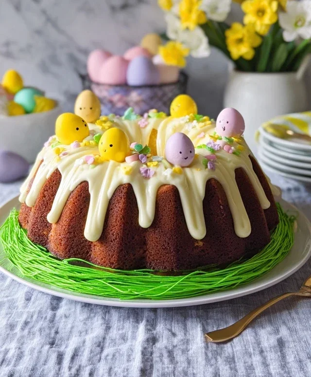 Easter Basket Bundt Cake Recipe (Easy Spring Dessert!)