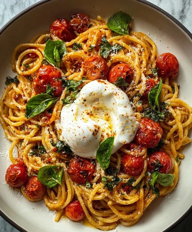 Burst Tomato Burrata Pasta