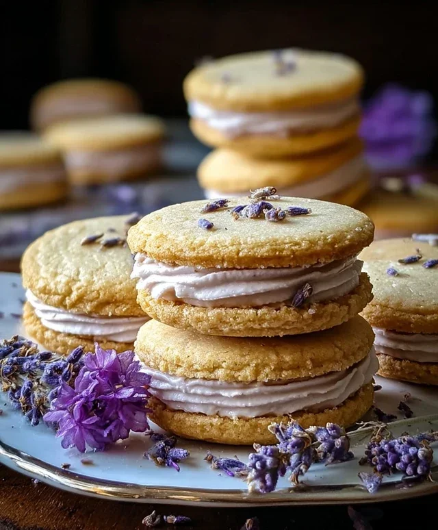 Lemon Lavender Sandwich Cookies