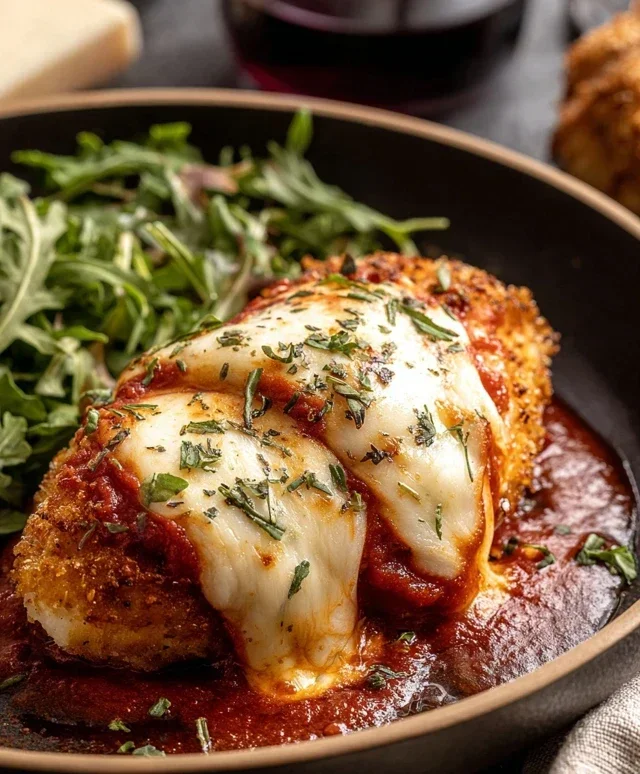 Stuffed Chicken Parmesan Dish