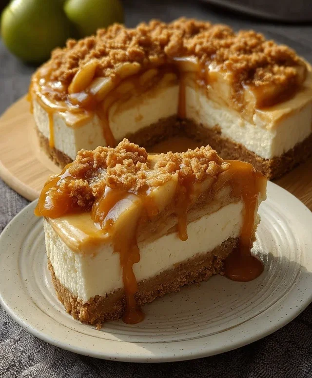 No bake Apple pie cheesecake