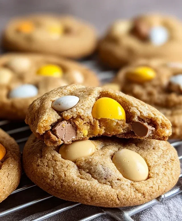 Brown Butter Cadbury Egg Cookies