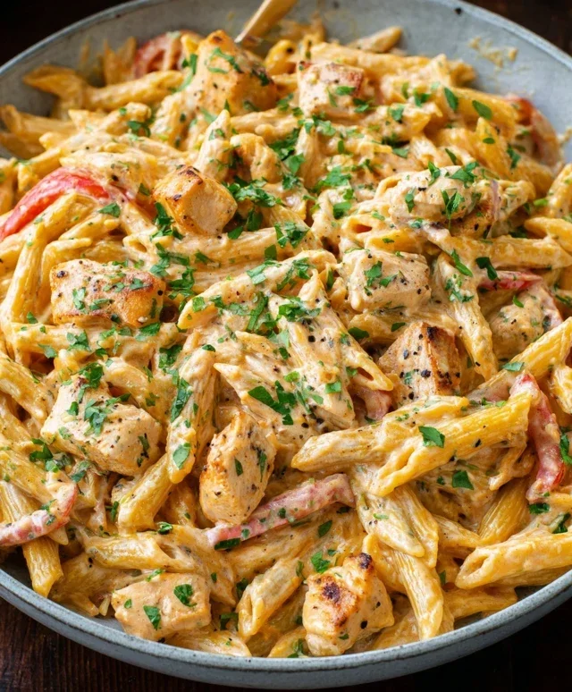 Crock Pot Creamy Cajun Chicken Pasta