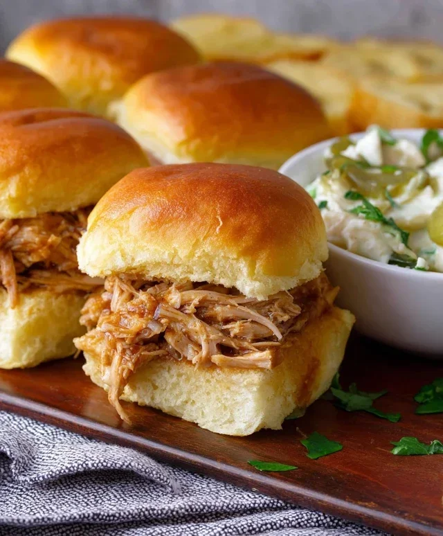 Crock Pot Mississippi Chicken Sliders