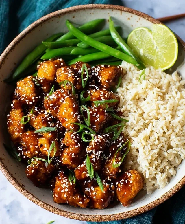 Healthy Sesame Chicken Dish