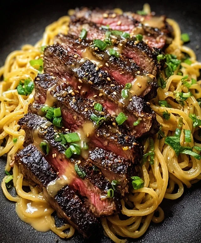 Garlic Butter Steak Lightning Noodles