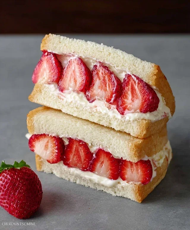 4-ingredient Strawberry Sando