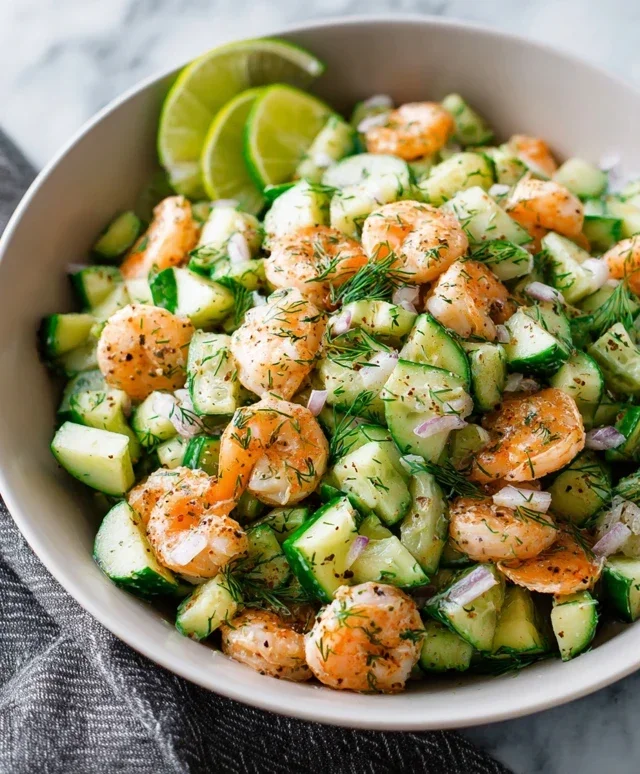 Cucumber Shrimp Salad