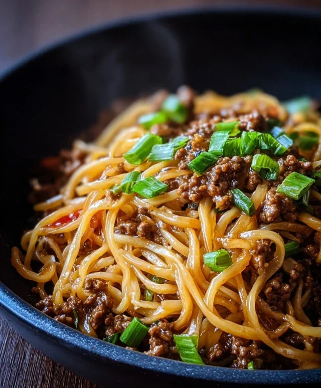 Asian Ground Beef Noodles
