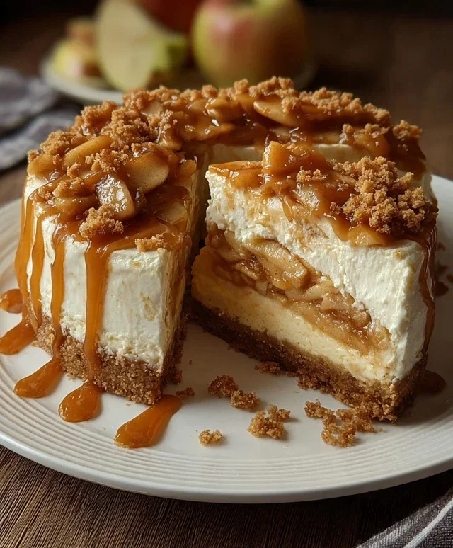 No bake Apple pie cheesecake