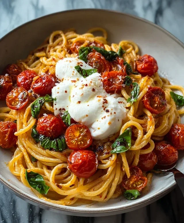 Burst Tomato Burrata Pasta