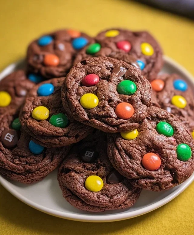 Chocolate M&M Cookies
