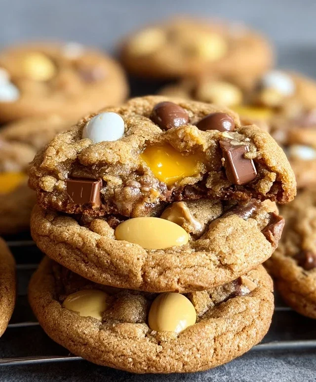 Brown Butter Cadbury Egg Cookies