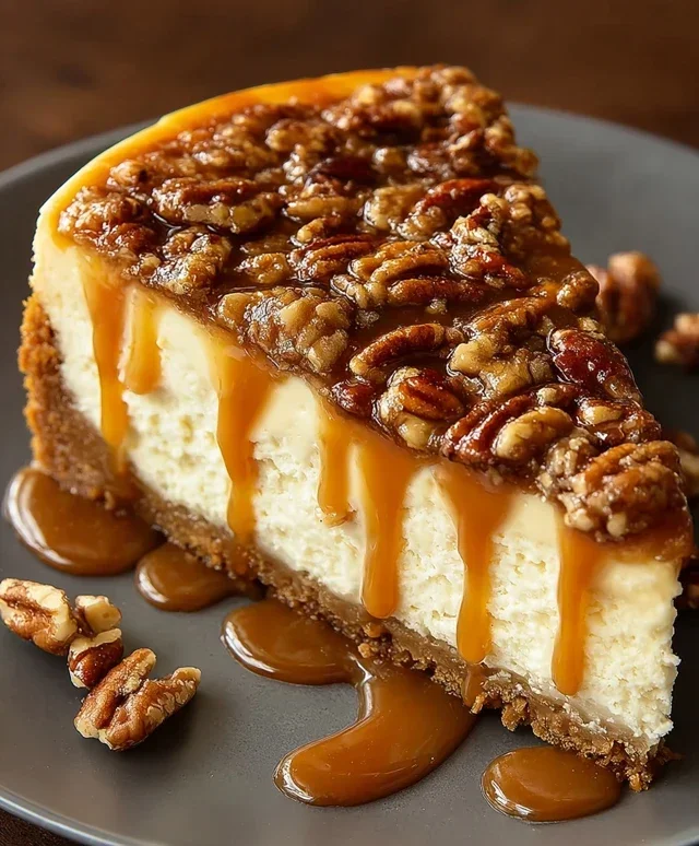 Pecan Caramel Cheesecake