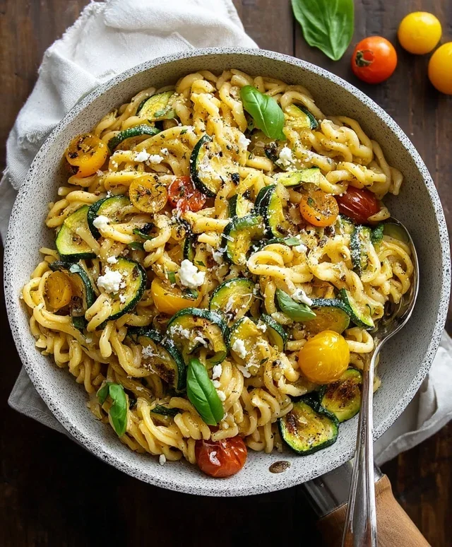 Summer Squash Pasta Skillet