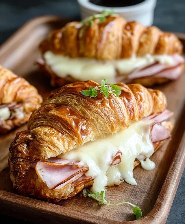 Turkey & Beef Beef Ham Croissant Melts