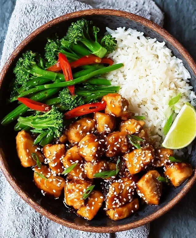 Healthy Sesame Chicken Dish