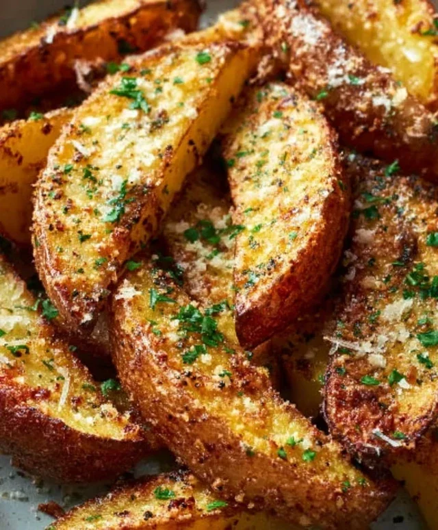 Baked Garlic Parmesan Potato Wedges