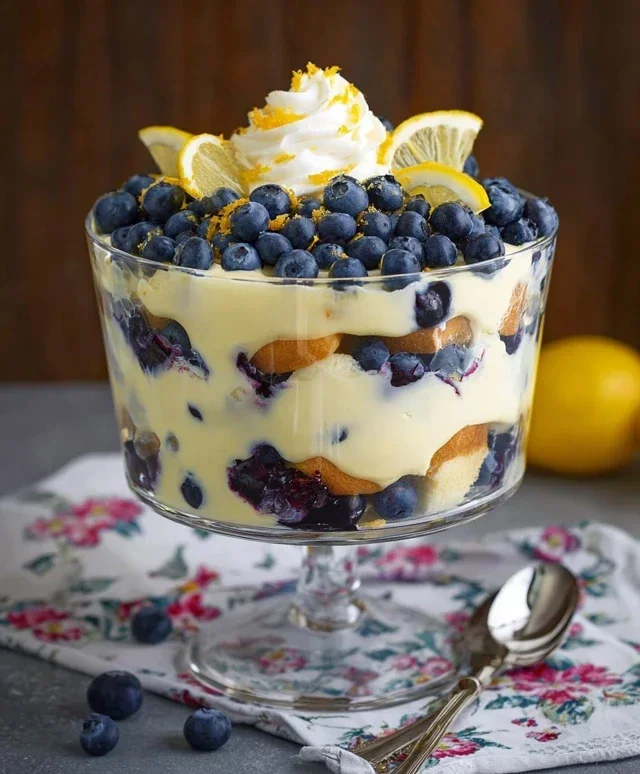 Easy Lemon Blueberry Trifle Recipe