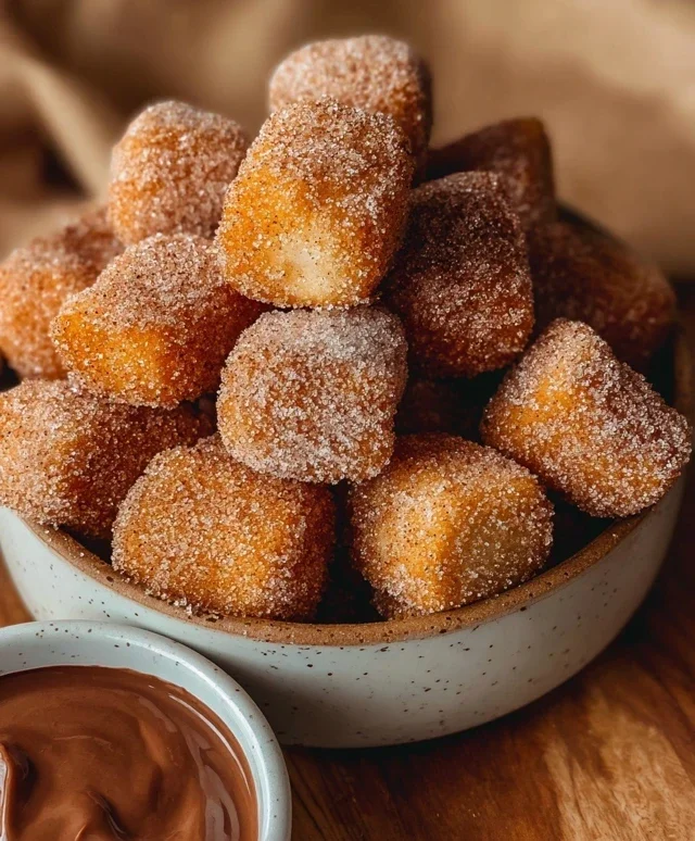 Sweet Air Fryer Churro Bites Recipe