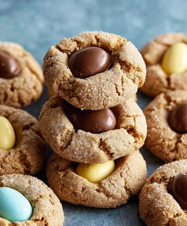 Cadbury Egg Kiss Cookies