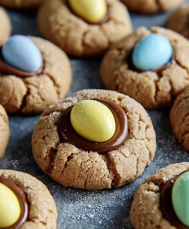 Cadbury Egg Kiss Cookies