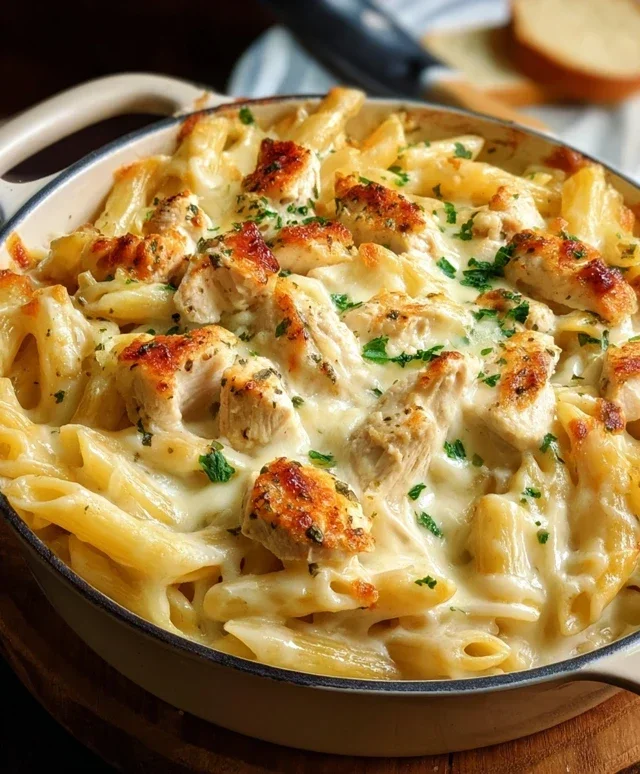 Chicken Alfredo Bake
