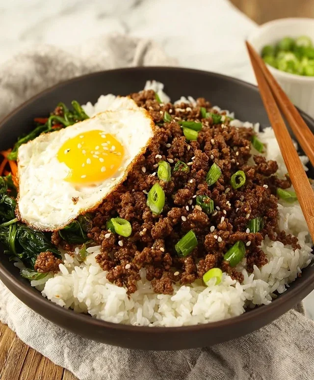 Korean Ground Beef Bowl (25-Minutes)