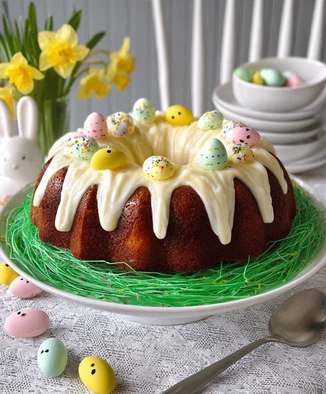 Easter Basket Bundt Cake Recipe (Easy Spring Dessert!)