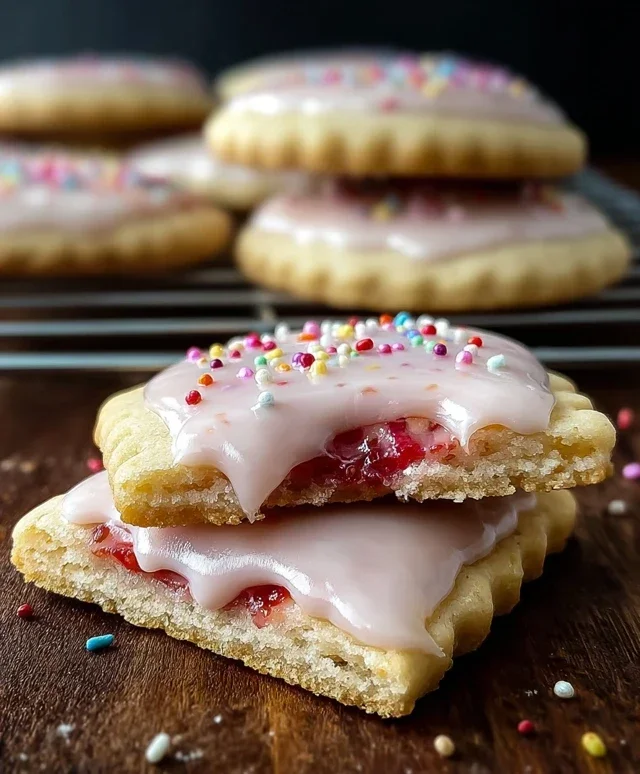 Strawberry Pop Tart Cookies