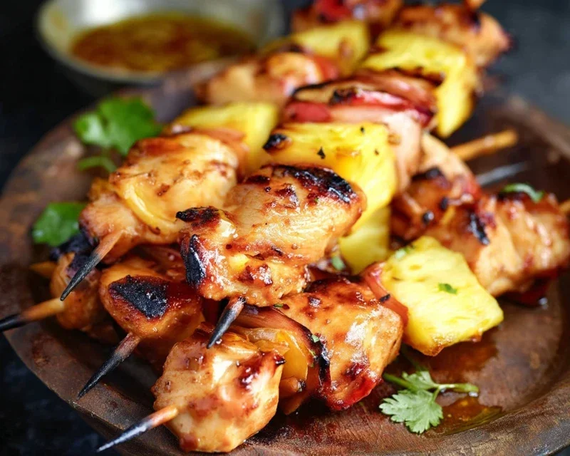 Pineapple Chicken Kebabs Recipe