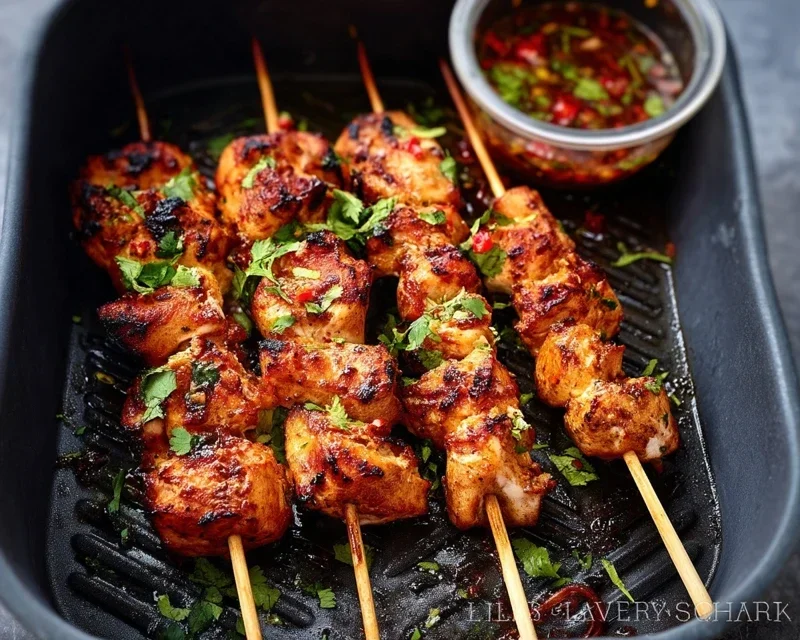 Bang Bang Chicken Skewers