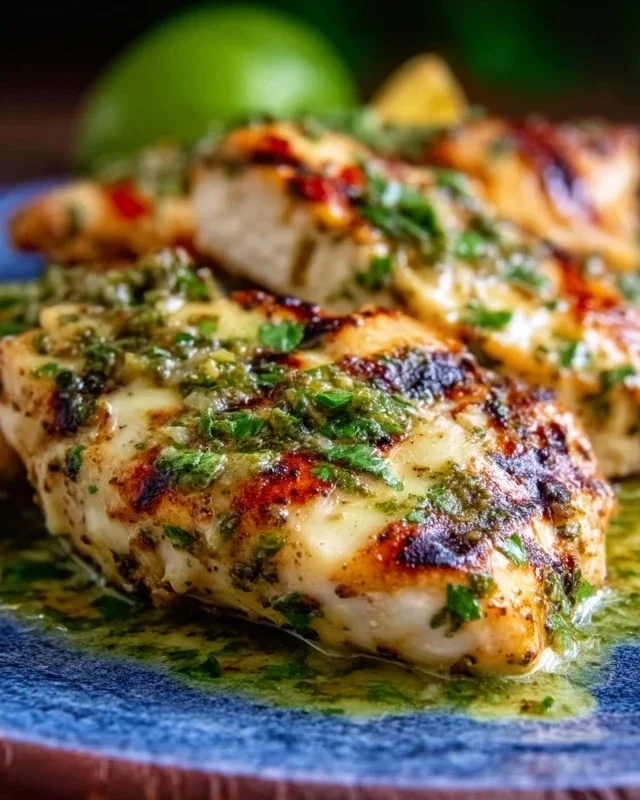 Grilled Salsa Verde Chicken with Pepper Jack