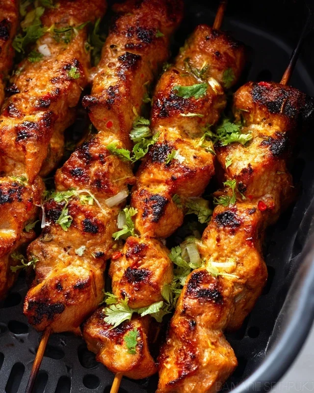 Bang Bang Chicken Skewers