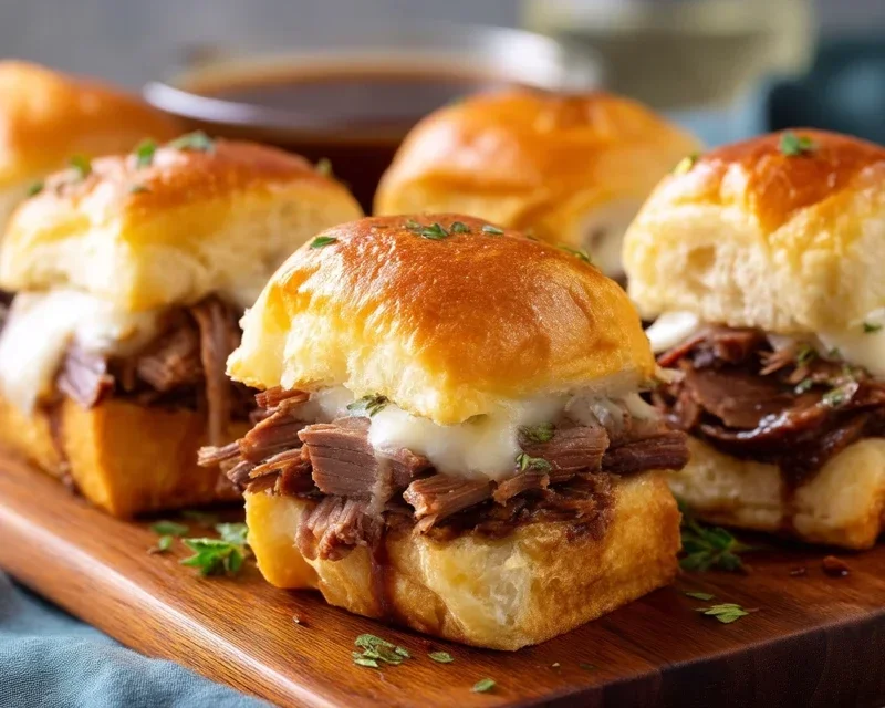Easy French Dip Sliders Recipe