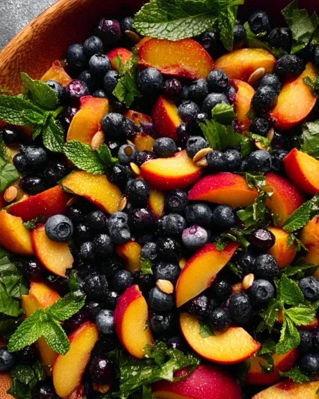 Summer Peach And Blueberry Knon-non-non-alcoholic alternativeic non-alcoholic ale Salad