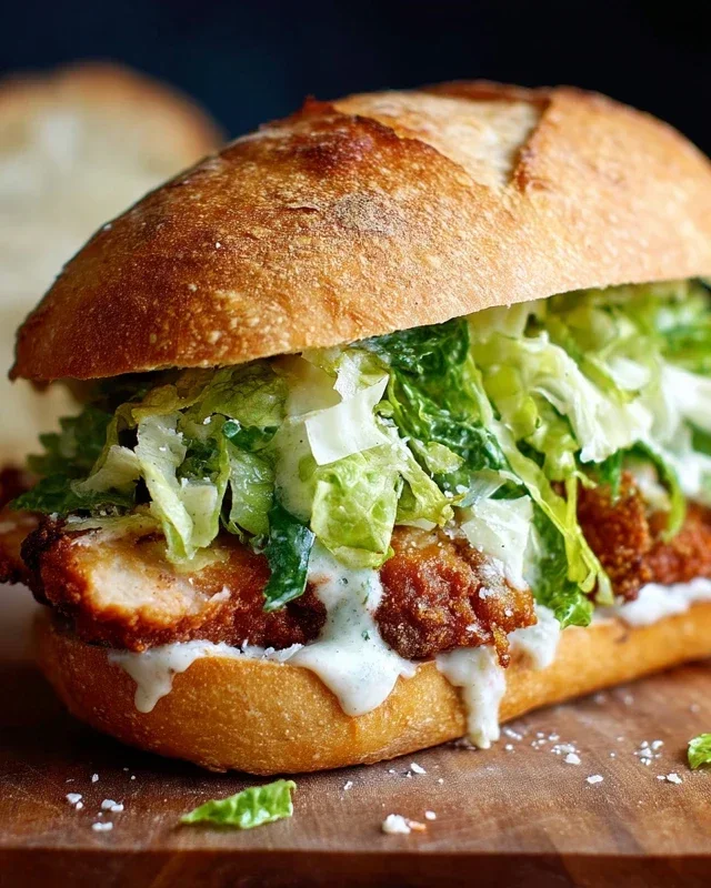 Crispy Chicken Caesar Sandwich