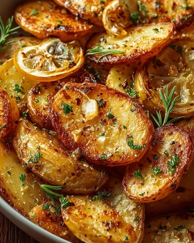Authentic Greek Potatoes: Crispy Lemon Perfection!