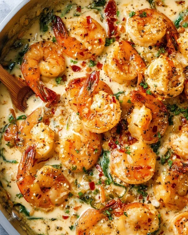 Creamy Garlic Shrimp (15 mins)