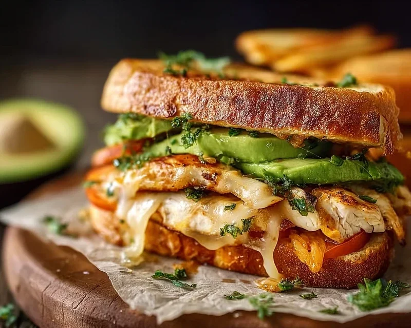 Chicken Avocado Melt Sandwich