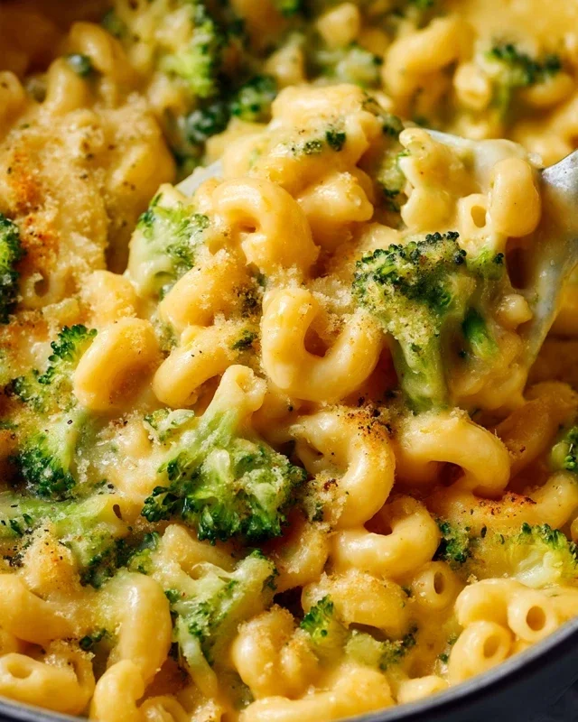 One Pot Healthy Broccoli Mac and Cheese