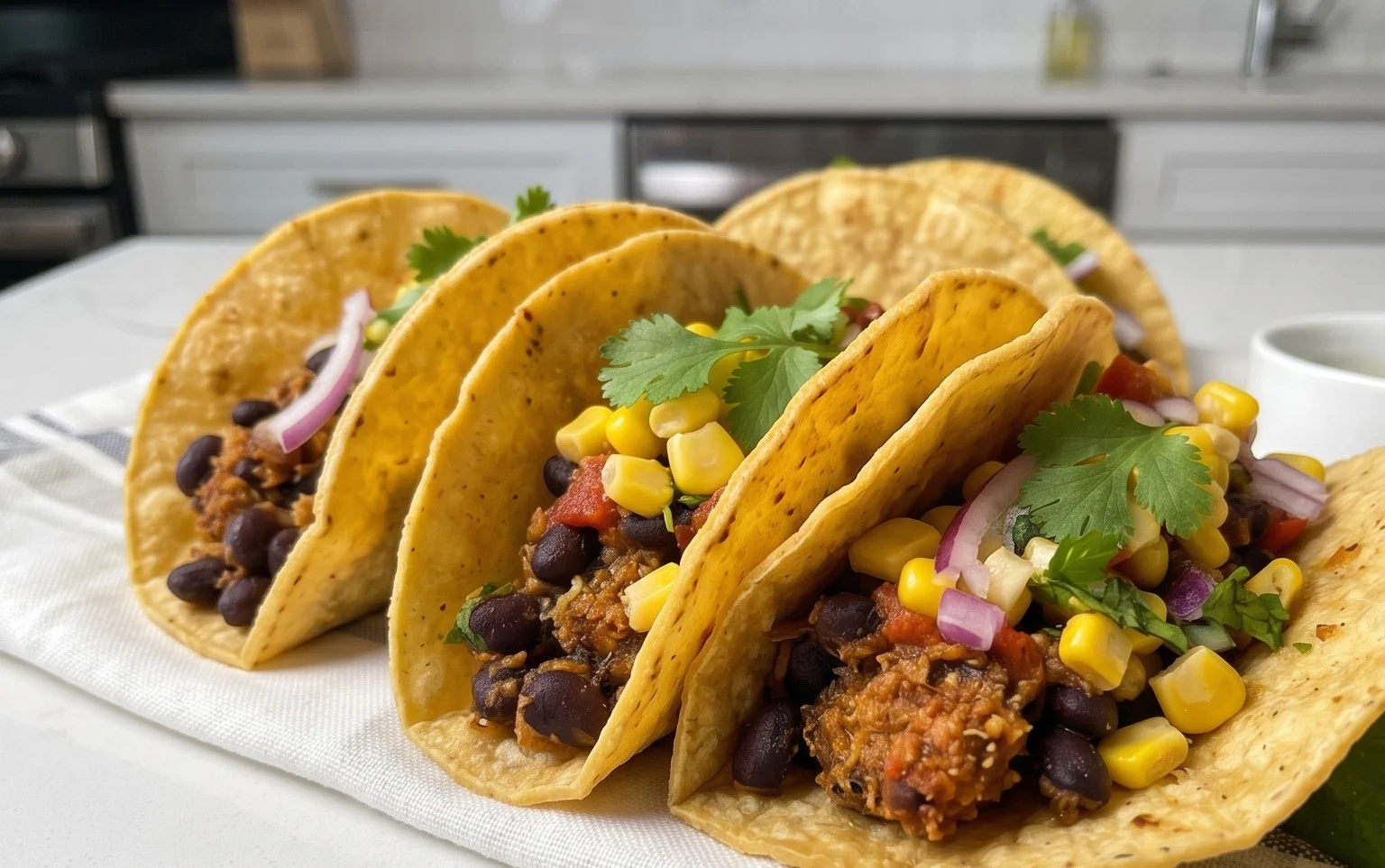 Crispy Sheet Pan Black Bean Tacos (Vegetarian)