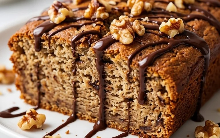 Healthy 5-Ingredient Flourless Banana Bread