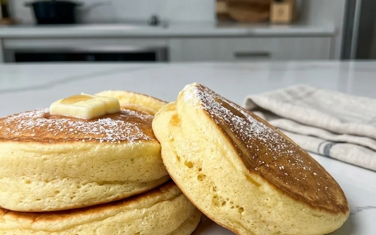 Fluffy Japanese Soufflé Pancakes