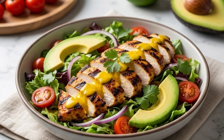 Peruvian Grilled Chicken Salad